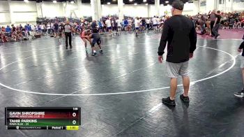 138 lbs Round 2 (8 Team) - Tahir Parkins, MAWA Blue vs Gavin Shropshire, Foxfire Wrestling Club