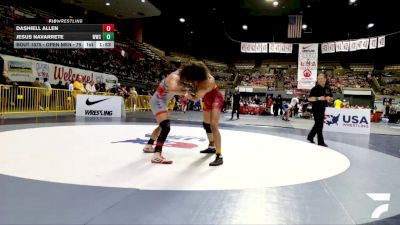 Open Men - 79 lbs Champ. Round 2 - Dashiell Allen vs Jesus Navarrete, Wasco Wrestling Club