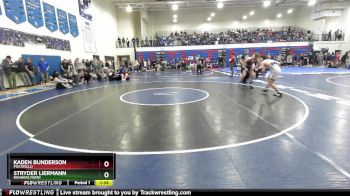 138 lbs Champ. Round 1 - Stryder Liermann, Bonners Ferry vs Kaden Bunderson, Pocatello