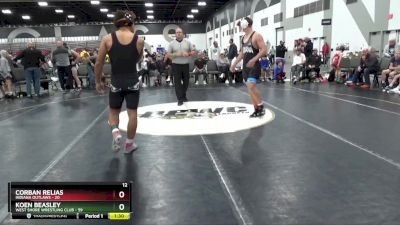 209 lbs Semis & 1st Wrestleback (8 Team) - Corban Relias, Indiana Outlaws vs Koen Beasley, West Shore Wrestling Club