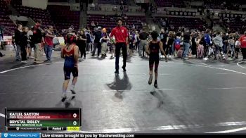 61-62 lbs Round 3 - Brystal Ribley, Westside Wrestling Club vs Kai`lel Saxton, Pikes Peak Warriors Wrestling