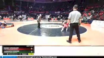 3A 152 lbs Cons. Round 2 - Harrison Konder, Downers Grove (North) vs Danny Spandiary, Park Ridge (Maine South)