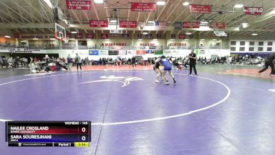 145 lbs Cons. Round 4 - Hailee Crosland, Baker University vs Sara Souresjhani, Avila