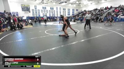 110 lbs Cons. Round 5 - Catarina Sanchez, Bell Gardens vs Stella Lopez, Cerritos