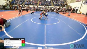 60 lbs Consi Of 4 - Grayson Simpson, Hilldale Youth Wrestling Club vs Dayton Alsbury, Miami Takedown Club