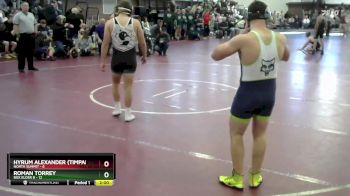 215 lbs Round 6 (8 Team) - Hyrum Alexander (Timpanogos), North Summit vs Roman Torrey, Box Elder B