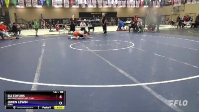 119 lbs Round 3 - Eli Edfors, Big Game Wrestling Club vs Owen Lewin, Iowa