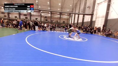 U14 FK - 140 lbs Champ. Round 3 - Jace Collins, Port Angeles Wrestling Club vs James Wolfard, West Kitsap WC