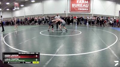 106 lbs Quarterfinal - Aiden Lawson, Warrior Wrestling Club vs Lukas Chaffin, Smith Mountain Lake Wrestling