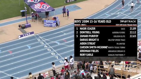 Youth Boys' 200m, Finals 3 - Age 15-16