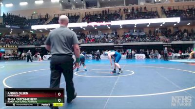 285 lbs Cons. Semi - Shea Yatchmeneff, Homer High School Mariners vs Angus Olsen, Petersburg