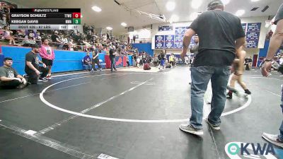 67 lbs Rr Rnd 4 - Grayson Schultz, Team Tulsa Wrestling Club vs Keegan Davis, Morris Wrestling Association