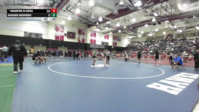 115 lbs Champ. Round 3 - Jennifer Flores, Lutheran/Orange vs Navaeh Navarro, Channel Islands