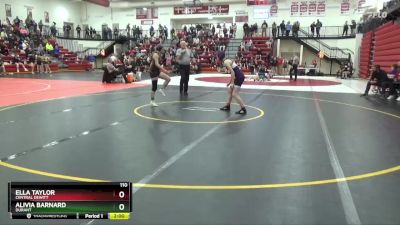 110 lbs Cons. Round 2 - Ella Taylor, Central DeWitt vs Alivia Barnard, Durant