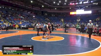 155 lbs Champ. Round 1 - Payton Temple, Clifton (Central) vs America Cabrerra, Chicago (Phoenix Military Academy)