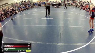 132 lbs Round 4 (6 Team) - Riker Ohearon, Utah vs Collin Fleck, North Dakota 2