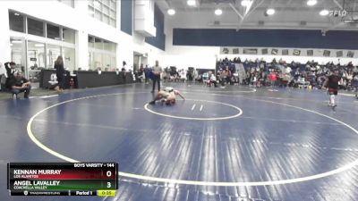 144 lbs Cons. Round 5 - Kennan Murray, Los Alamitos vs Angel Lavalley, Coachella Valley