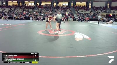 130 lbs Semifinal - Francheska Bonilla, Oakland Mills vs Kaia Condon, Albert Einstein