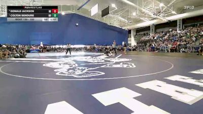 150 lbs Quarterfinal - Colton Bendure, Mill Valley vs Donald Jackson, Wichita East