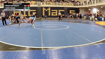 160 lbs Quarterfinal - Ethan Cartwright, Franklin Regional vs Lonzy Vielma, Connellsville