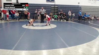 70 lbs Cons. Round 3 - Ralen Benson, Kuna Klub vs Charlie Jobe, Oakley Hornets Wrestling Club Inc.
