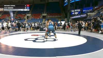 285 lbs Cons. Quarters - Michael Danial, Illinois vs A.W. VanKirk, Indiana