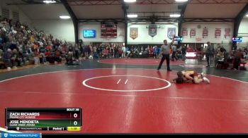 120 lbs Round 1 - Zach Richards, Prairie City Monroe vs Jose Mendieta, Clear Creek-Amana