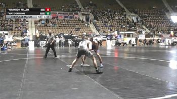 1A-4A 150 3rd Place Match - Kaydon King, Walter Wellborn vs Grayson Miller, Orange Beach High School