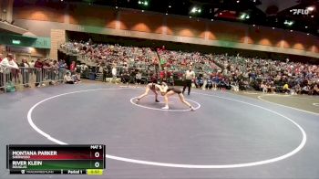 110 lbs Cons. Round 5 - Montana Parker, Sherwood vs River Klein, Douglas