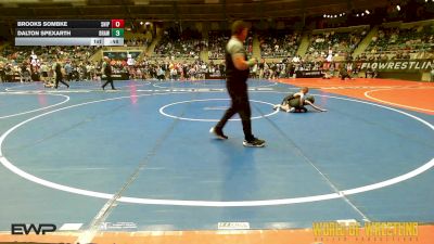 52 lbs Semifinal - Brooks Sombke, Sniper Wrestling Academy vs Dalton Spexarth, Brawlers