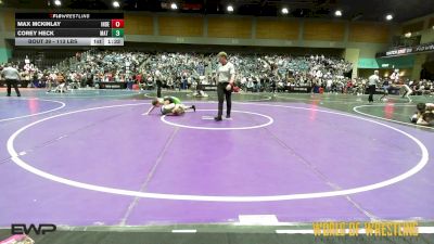 113 lbs Round Of 16 - Max McKinlay, Indendent vs Corey Heck, Mat Monsters