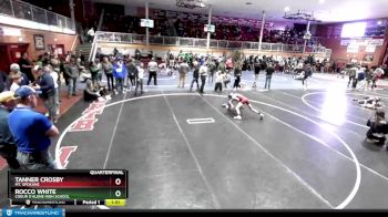 98 lbs Quarterfinal - Rocco White, Coeur D`Alene High School vs Tanner Crosby, Mt. Spokane