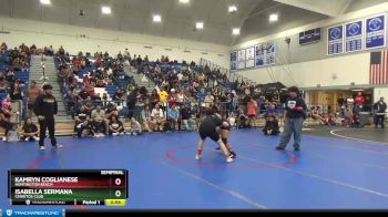 137 lbs Semifinal - Kamryn Coglianese, Huntington Beach vs Isabella Sermana, Cerritos Club