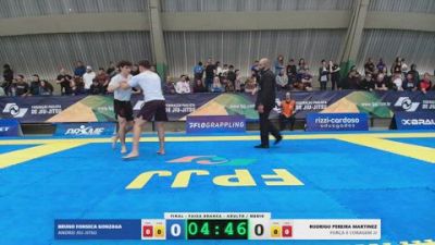 RODRIGO PEREIRA MARTINEZ vs BRUNO FONSECA GONZAGA 2026 FPJJ Circuito Paulista NO GI Etapa 3