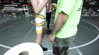 112 lbs Consi Of 8 #2 - Charles Polifrone, Olympic vs Landon Wright, Clearview