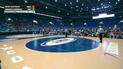 138 lbs Quarterfinals (8 Team) - Brody Matthews, Vandalia vs Jeremiah Lawrence, Chicago (C. Hope Academy)