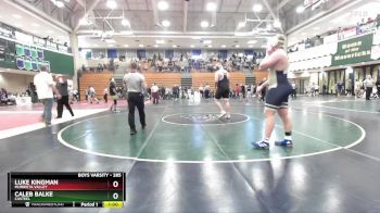 285 lbs Cons. Round 6 - Luke Kingman, Murrieta Valley vs Caleb Balke, Casteel