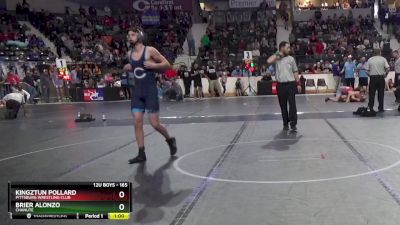 165 lbs Cons. Round 2 - Kingztun Pollard, Pittsburg Wrestling Club vs Brier Alonzo, Chanute