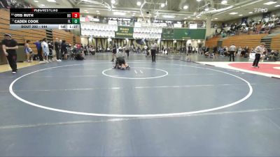 144 lbs Champ. Round 3 - Caden Cook, Faith Lutheran vs Otis Ruth, Boulder City