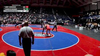 170 lbs 5th Place Match - Abby Andersen, Jackson County vs Carolyn Rhodes, Mt Zion, Jonesboro