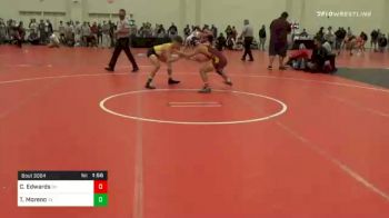 120 lbs Prelims - Caleb Edwards, OH vs Trebor Moreno, TX
