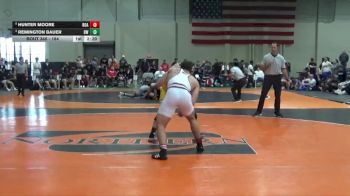 184 lbs 1st Place Match - Hunter Moore, Roanoke College vs Remington Bauer, Baldwin Wallace