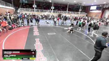 160 lbs Champ. Round 2 - Brayden Giddens, Mt. Spokane vs Kael Campos, Sunnyside
