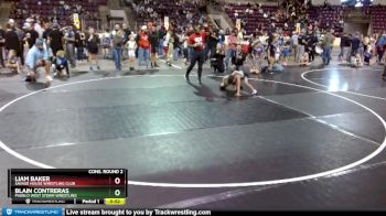 59 lbs Cons. Round 2 - Blain Contreras, Pueblo West Storm Wrestling vs Liam Baker, Savage House Wrestling Club