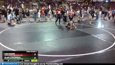 59 lbs Cons. Round 2 - Blain Contreras, Pueblo West Storm Wrestling vs Liam Baker, Savage House Wrestling Club