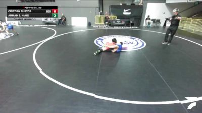 All Cadet Boys Freestyle Lower - 120 lbs Champ. Round 3 - Cristian Bustos, Reedley High School Wrestling vs Ahmad S. Niaizi