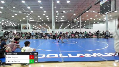 191 lbs Quarterfinal - Duke Martin, Mat Assassins vs Zach Richards, Team Diamond Fish