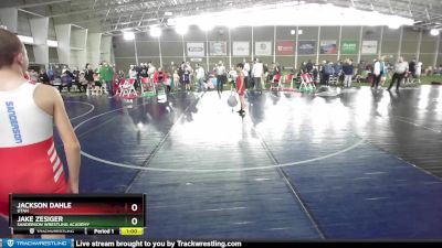 83 lbs Cons. Round 2 - Jake Zesiger, Sanderson Wrestling Academy vs Jackson Dahle, Utah