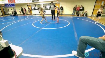 52 lbs Rr Rnd 4 - Tiana Byrne, Miami Takedown Club vs Colt Hatfield, Coweta Tiger Wrestling