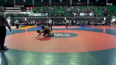 6A 144 lbs Champ. Round 1 - Christian Esparza, Mortimer Jordan HS vs Christian Draper, Oxford